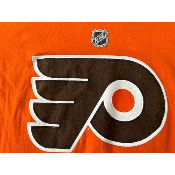Philadelphia Flyers Patrick Shirt Adult M Orange Short Sleeve Pullover Tee Mens - Picture 4 of 9